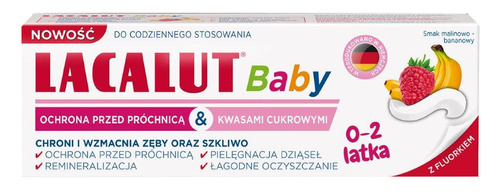 Lacalut Baby Pasta do Zębów dla Dzieci od 0-2 Lat 55ml Best Before 31.01.26