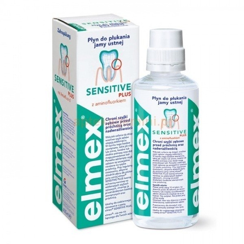 Elmex Sensitive Plus Płyn Dodatkowa Ochrona Szyjek Zębowych 400 ml