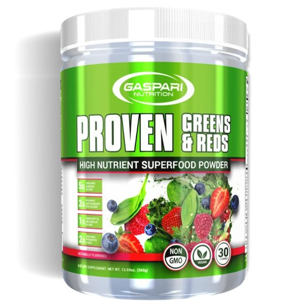 Gaspari Nutrition Proven Greens & Reds Superfood Powder For Immunity and Detoxification 360g