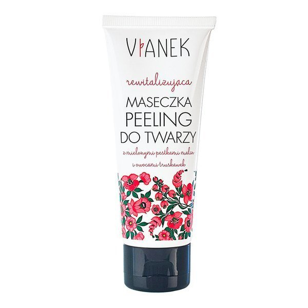 Vianek Revitalizing Facial Mask-Peeling with Raspberry Seeds and Strawberry Fruits 75ml