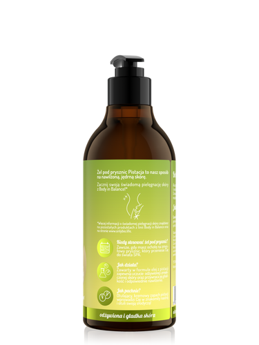 OnlyBio Body in Balance Oczyszczający Nawilżający Żel pod Prysznic Pistacja 400ml