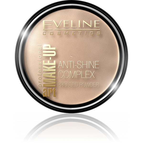 Eveline Make Up Art Anti-Shine Complex Puder Prasowany Nr. 34 Medium Beige 14g