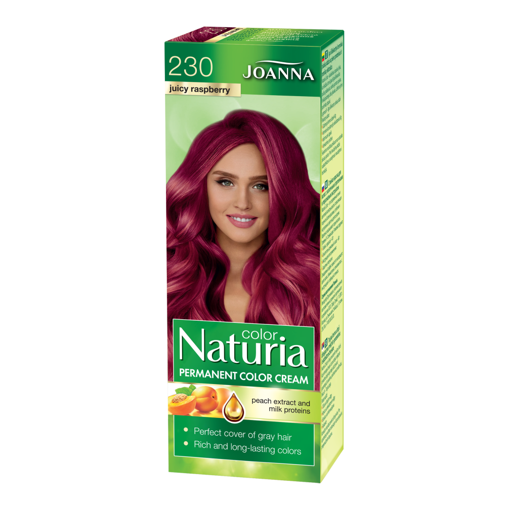 Joanna Naturia Color Hair Dye with Milk Proteins 230 Juicy Raspberry 100ml