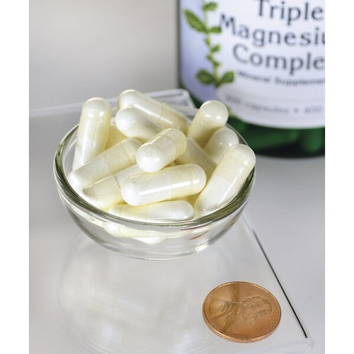 Swanson Triple Magnesium Complex 400mg na Skurcze i Układ Nerwowy 100 Kapsułek