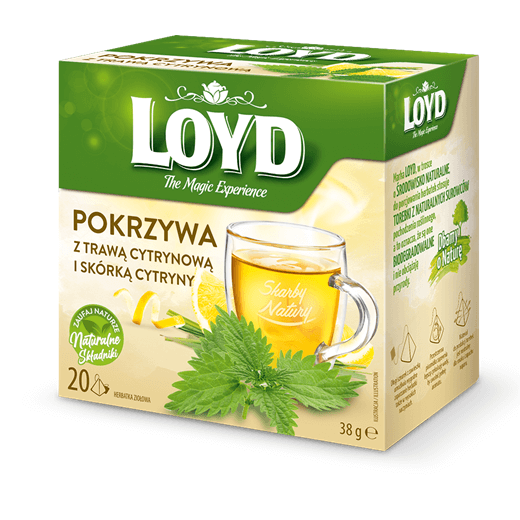 Loyd The Magic Experience Herbal Tea Nettle with Lemongrass and Lemon 20x1.9g