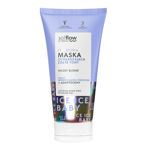 So!Flow Purple Cooling Mask for Yellow Tones on Blonde Hair 200ml