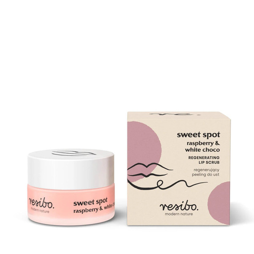 Resibo Sweet Spot Regenerujący Peeling do Ust Malina Biała Czekolada 9g