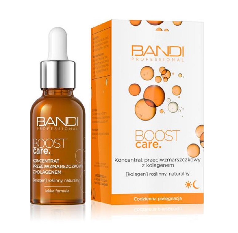 Bandi Boost Care Koncentrat Przeciwzmarszczkowy z Kolagenem dla Każdego Rodzaju Cery 30ml