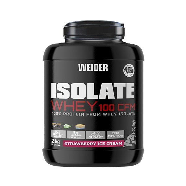 Weider Isolate Whey 100 CFM, Strawberry Ice Cream - 2000g  