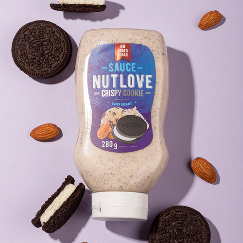 Allnutrition Nutlove Sauce Crispy Cookie Sos z Dodatkiem Kakaowych Ciasteczek 280ml