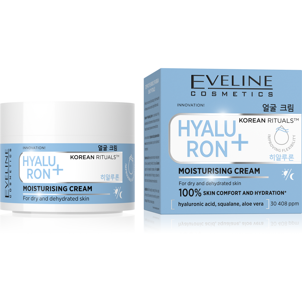 Eveline Korean Rituals Nawilżający Krem do Twarzy Hyaluron+ 50ml