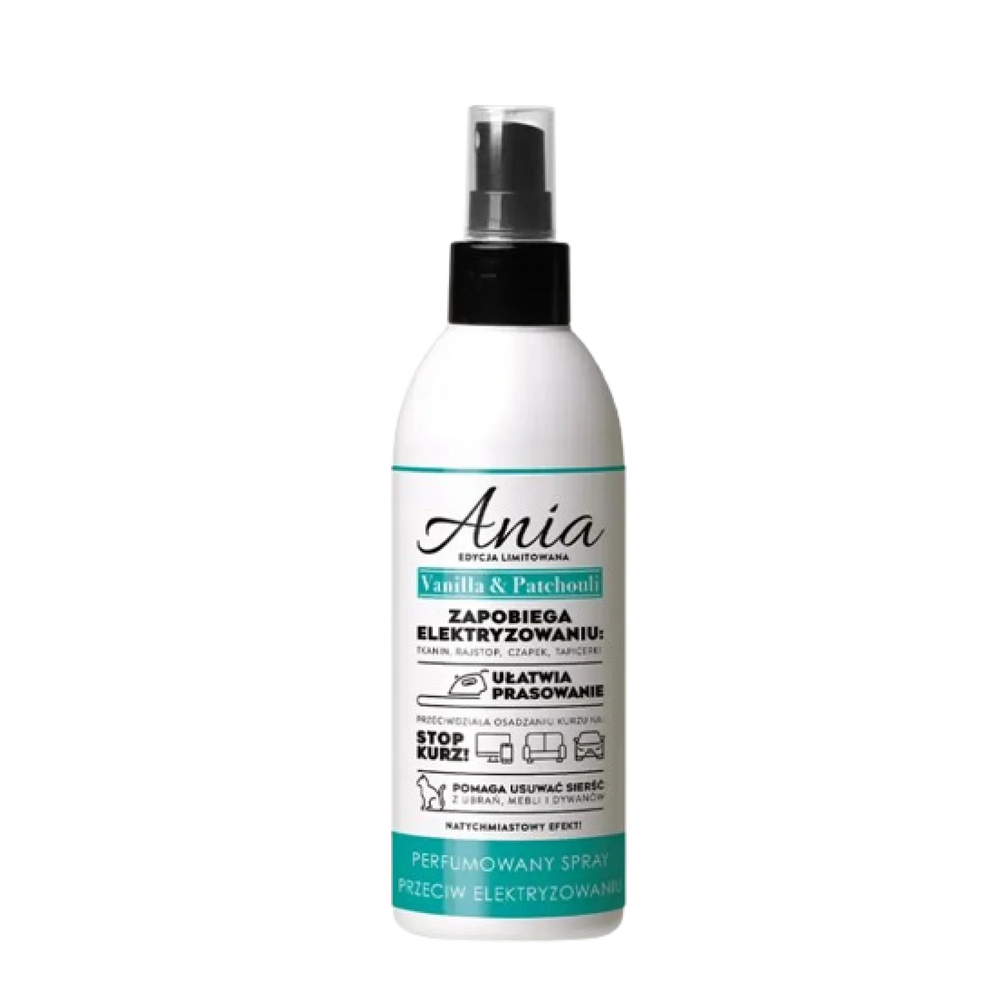 Barwa Household Ania Antyelektrostatyczny Płyn Vanilla i Patchouli 220ml