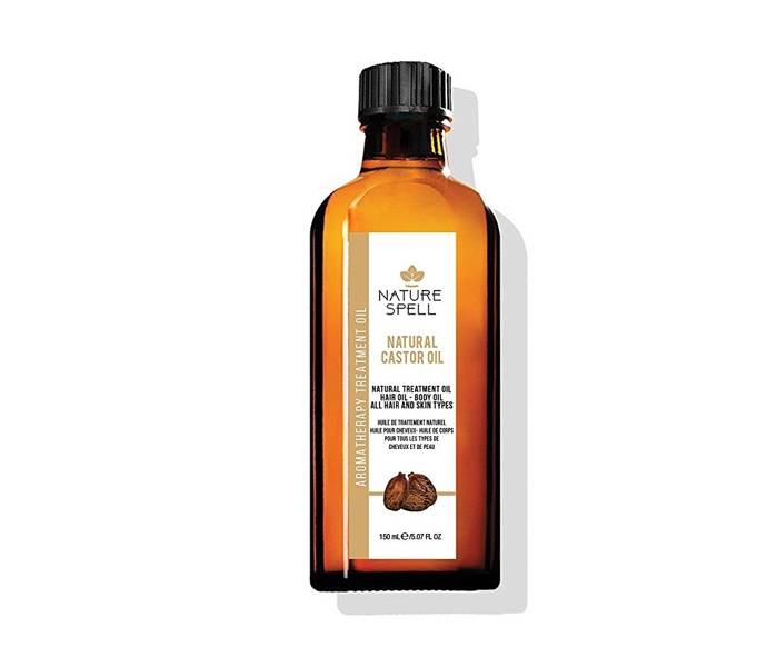 Nature Spell Natural Castor Oil for Infections of Skin Hair and Scalp 150ml