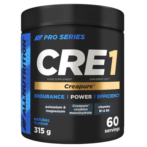 Allnutrition Pro Series CRE1 Zaawansowana Formuła Monohydratu Kreatyny z Witaminami i Minerałami Natural 315g