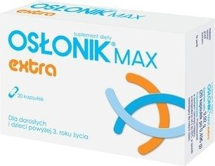 Osłonik Max Extra Lactobacillus + Saccharomyces + Inulina 20 Kapsułek