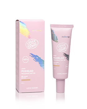 Face Boom Make Up Lekki Podklad Pielęgnacyjny BB z SPF 6 do Każdego Typu Cery 03 Sun 30g