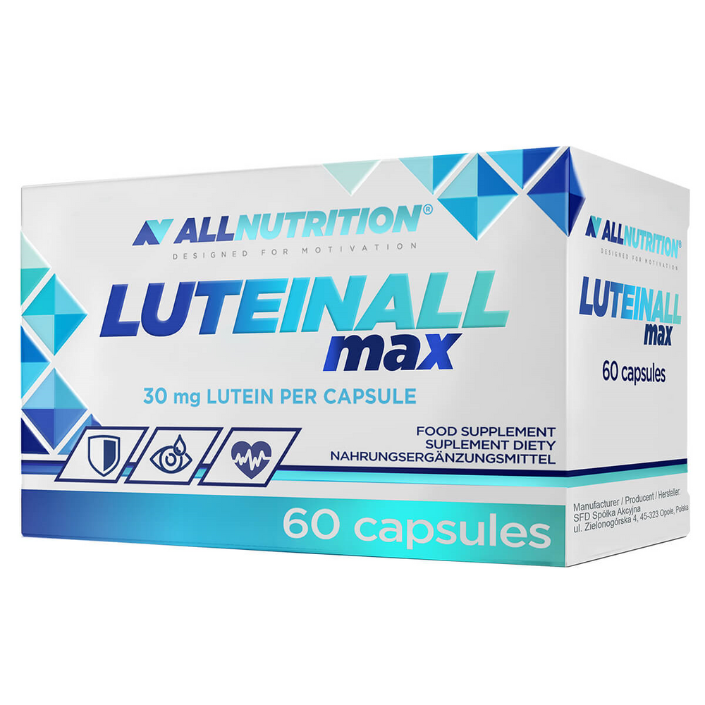 Allnutrition Luteinall Max Wspomagający Wzrok z Witaminą A 60 Kapsułek