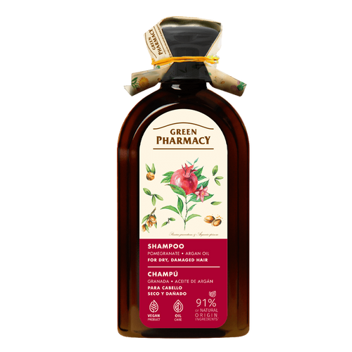 Green Pharmacy Shampoo for Dry Hair with Argan Oil and Pomegranate 350ml