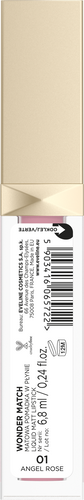Eveline Wonder Match Matte and Hydrating Liquid Lipstick 01 Angel Rose 6.8ml