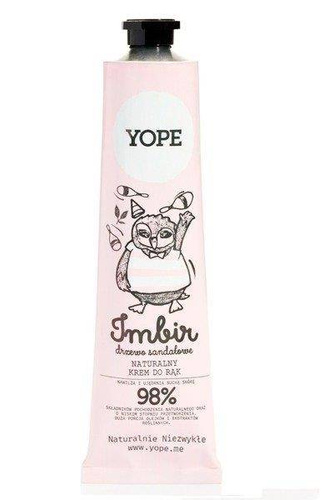 Yope Naturalny Regenerujący Krem do Rąk z Imbirem i Drzewem Sandałowym 100ml