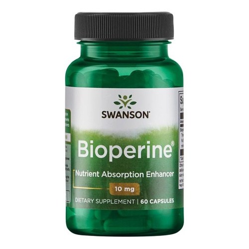 Swanson Bioperine 10mg Supporting Digestion and Metabolism 60 Capsules