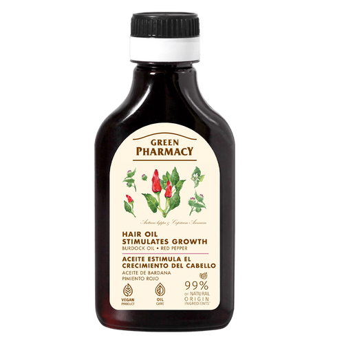 Green Pharmacy Burdock Oil with Red Pepper Stimulating Hair Growth 100ml