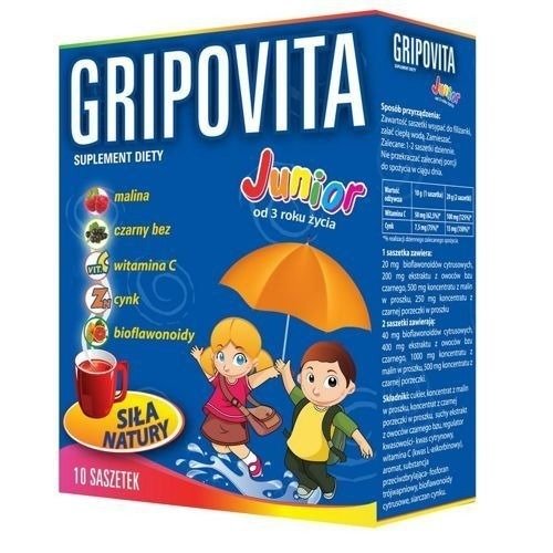 Gripovita Herbatka Junior 10 Sasz.