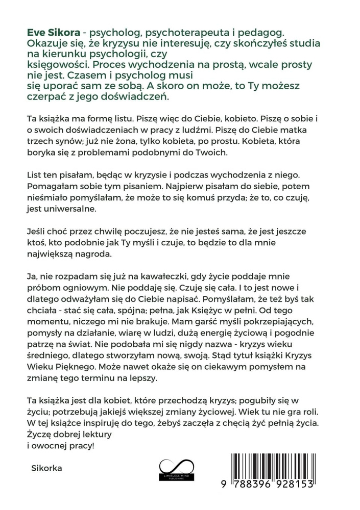 Ewelina Sikora - Kryzys Wieku Pięknego Wydanie Polskie