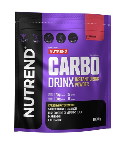 Nutrend Carbodrinx Watermelon Carbohydrate Powder for Energy and Regeneration 1000g