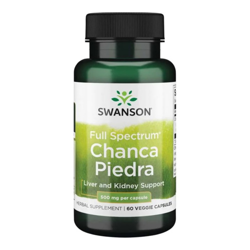 Swanson Chanca Piedra 500mg na Wsparcie Nerek i Wątroby 60 Kapsułek