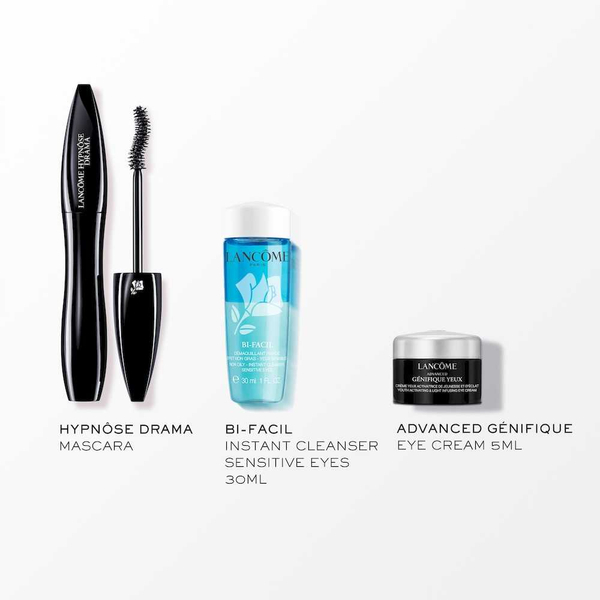 Lancome Hypnose Gift Set 6.2ml Hypnose Mascara Black + 30ml Bi Facil Makeup Remover + Advanced Génifique Eye Cream 5ml