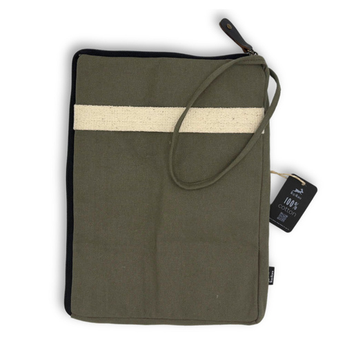 Canvas Tablet Pouch - Olive