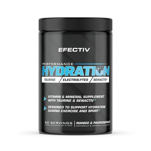 Efectiv Nutrition Performance Hydration Elektrolity w Proszku o Smaku Mango i Marakui Na Nawodnienie Podczas Treningu 600g