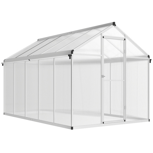 Outsunny 10 x 6ft Aluminium Frame Walk-In Greenhouse