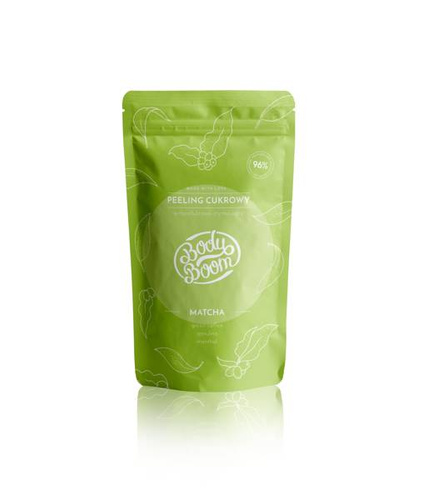 BodyBoom Matcha Antycellulitowy i Stymulujący Peeling Cukrowy do Ciała 100g