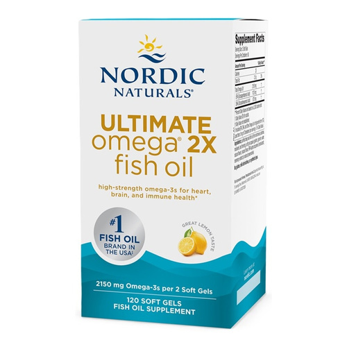 Ultimate Omega 2X, 2150mg Lemon (EAN 768990891052) - 120 softgels