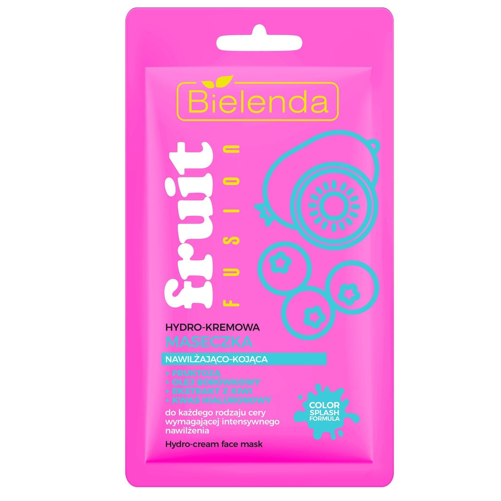 Bielenda Fruit Fusion Hydro Krem Maseczka Nawilżająco-Kojąca 8g