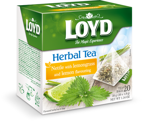 Loyd The Magic Experience Herbal Tea Nettle with Lemongrass and Lemon 20x1.9g