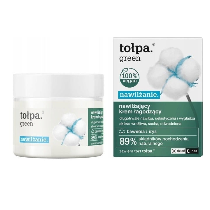 Tolpa Green Nawilżająco-łagodzący krem do skóry wrażliwej 50ml