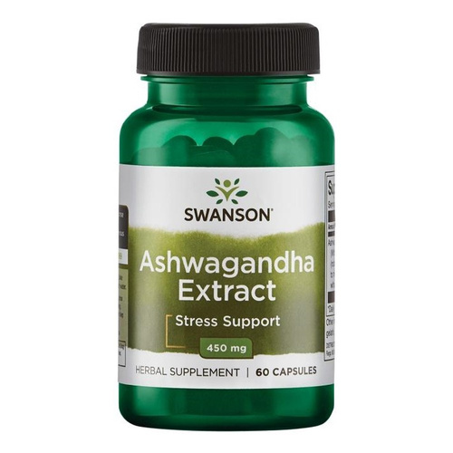 Swanson Ashwagandha Extract 450mg for Stress and Vitality Support 60 Capsules