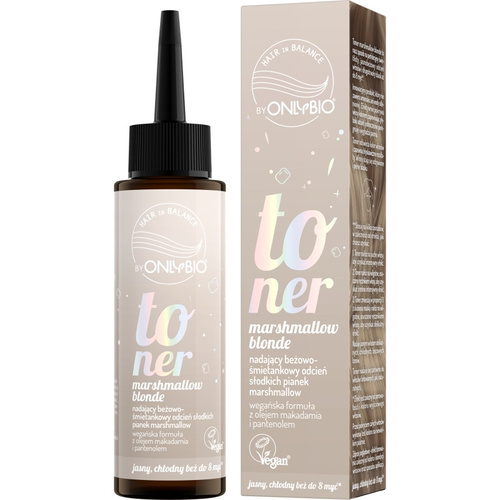 OnlyBio Hair in Balance Toner Piankowy Blond Beżowo-Śmietankowy 100ml