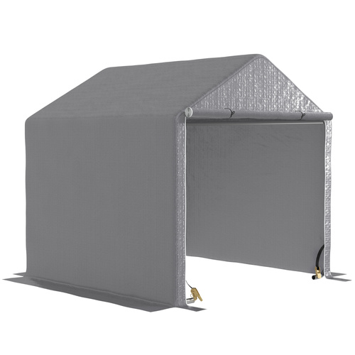 Outsunny 2 x 2m Garden Fabric Storage Tent - Grey