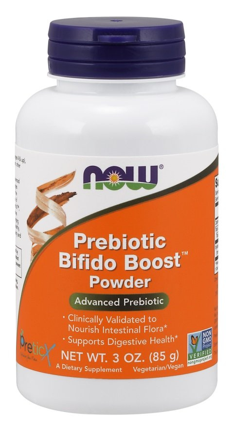 NOW Foods Prebiotic Bifido Boost Powder To Support Intestinal Flora 85g