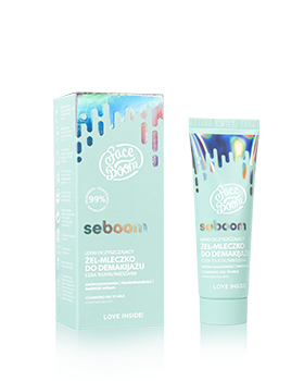 FaceBoom Seboom Light Cleansing Gel-Milk Make-Up Removal for Oily and Combination Skin 45g