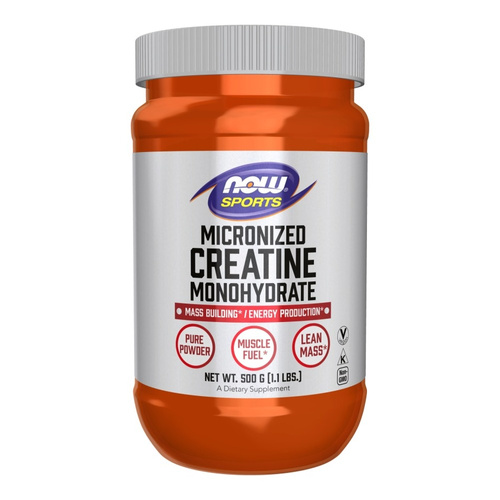 NOW Foods Creatine Monohydrate Micronized Powder Strength and Endurance for Athletes 500g