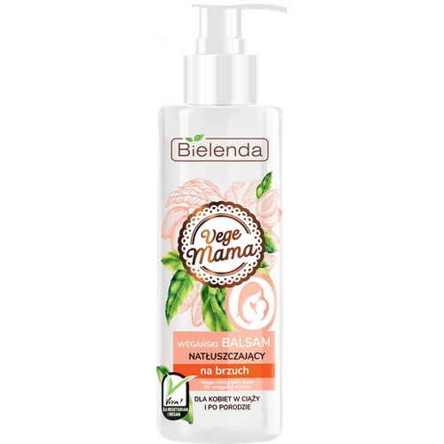 Bielenda Vege Mama Wegański Balsam Natłuszczający na Brzuch Zmniejszający Uczucie Swędzenia 200ml