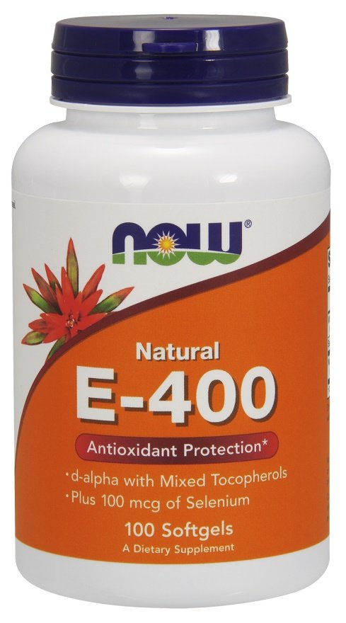 Now Foods Witamina E 400 iu i Selen Wspiera Układ Odpornościowy 100 Kapsułek