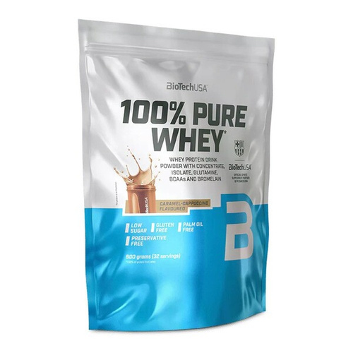 BioTechUSA 100% Pure Whey, Caramel-Cappuccino - 900g
