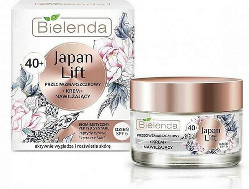 Bielenda Japan Lift Przeciwzmarszczkowy Krem Nawilżający 40+ na Dzień z SPF6 50ml