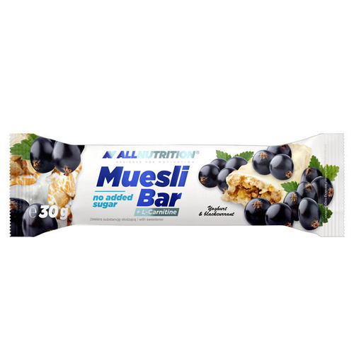 Allnutrition Muesli Bar Baton z L-karnityną Jogurt i Czarna Porzeczka 30g